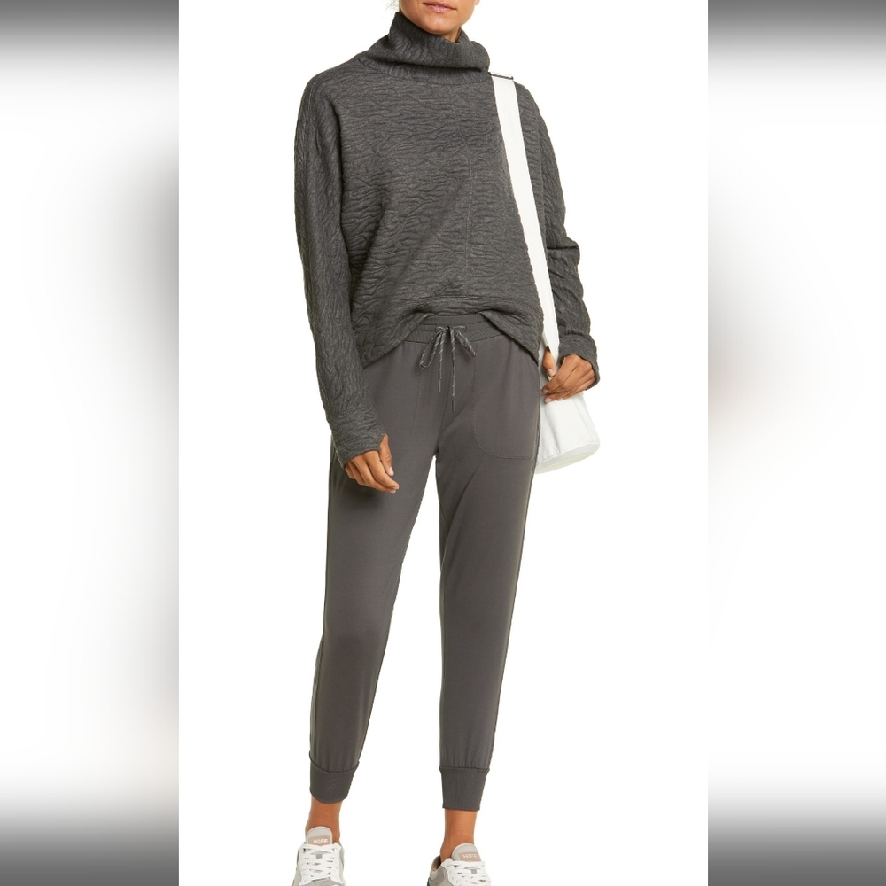 Zella Gray Turtleneck Sweatshirt for Women